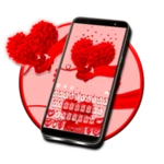 valentine red hearts theme android application logo